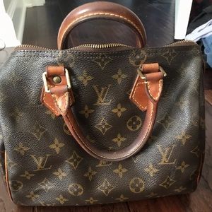 Authentic Vintage Louis Vuitton leather speedy